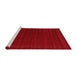 Contemporary Red Washable Rugs