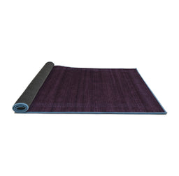 Sideview of Abstract Blue Contemporary Rug, con1771blu