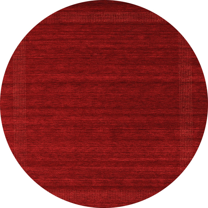 Square Abstract Orange Contemporary Rug, con1771org