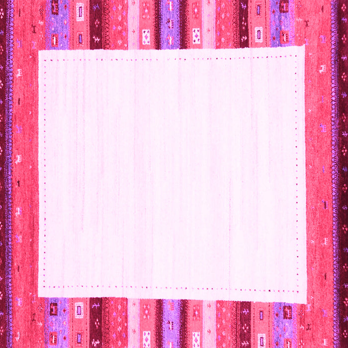 Square Solid Pink Modern Rug, con1772pnk
