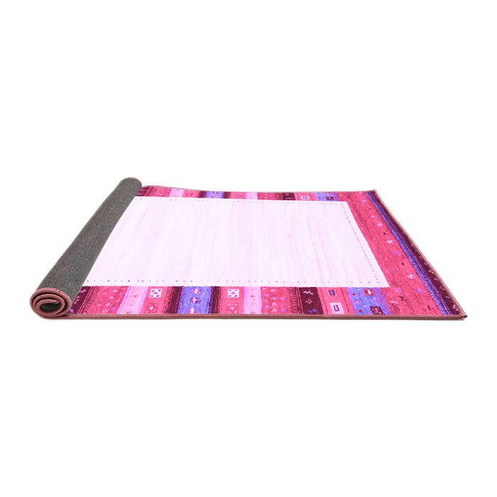 Sideview of Solid Purple Modern Rug, con1772pur