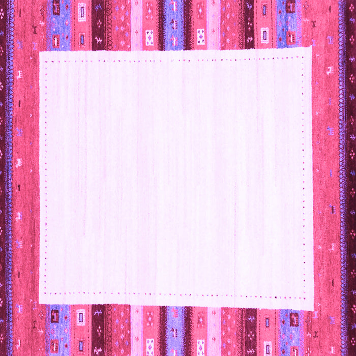 Square Solid Purple Modern Rug, con1772pur