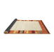 Sideview of Solid Brown Modern Rug, con1772brn