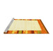Sideview of Machine Washable Solid Yellow Modern Rug, wshcon1772yw