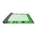 Sideview of Solid Emerald Green Modern Rug, con1772emgrn