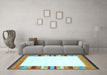 Machine Washable Solid Light Blue Modern Rug in a Living Room, wshcon1772lblu