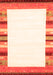 Solid Orange Modern Rug, con1772org