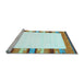 Sideview of Machine Washable Solid Light Blue Modern Rug, wshcon1772lblu