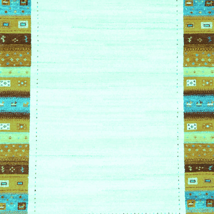 Machine Washable Solid Turquoise Modern Area Rugs, wshcon1772turq