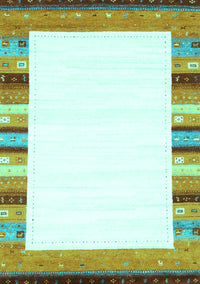 Solid Turquoise Modern Rug, con1772turq