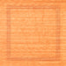 Serging Thickness of Abstract Orange Contemporary Rug, con1773org