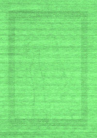 Abstract Emerald Green Contemporary Rug, con1773emgrn