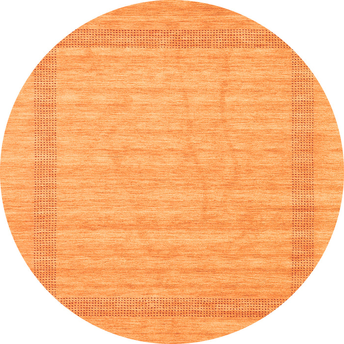 Square Abstract Orange Contemporary Rug, con1773org