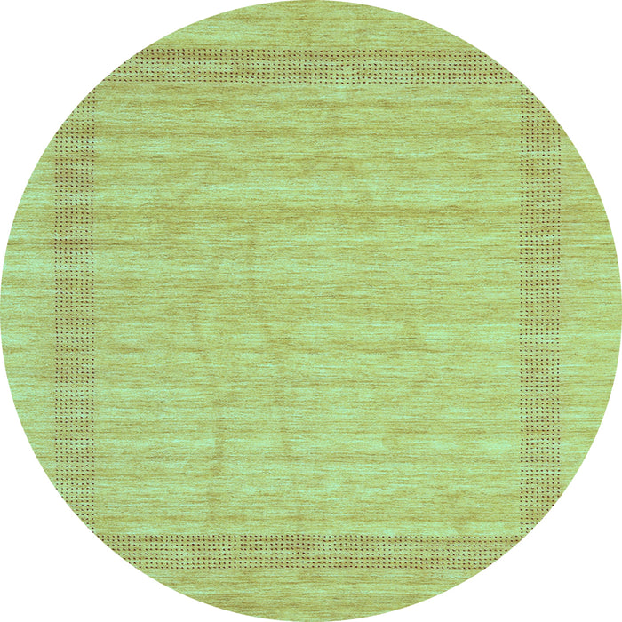 Round Abstract Light Blue Contemporary Rug, con1773lblu