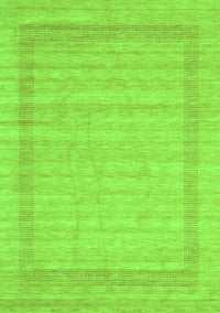 Abstract Green Contemporary Rug, con1773grn