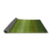 Thickness of Contemporary Dark Forest Green Modern Rug, con1774