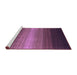 Sideview of Machine Washable Abstract Purple Contemporary Area Rugs, wshcon1774pur