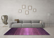 Machine Washable Abstract Purple Contemporary Area Rugs in a Living Room, wshcon1774pur