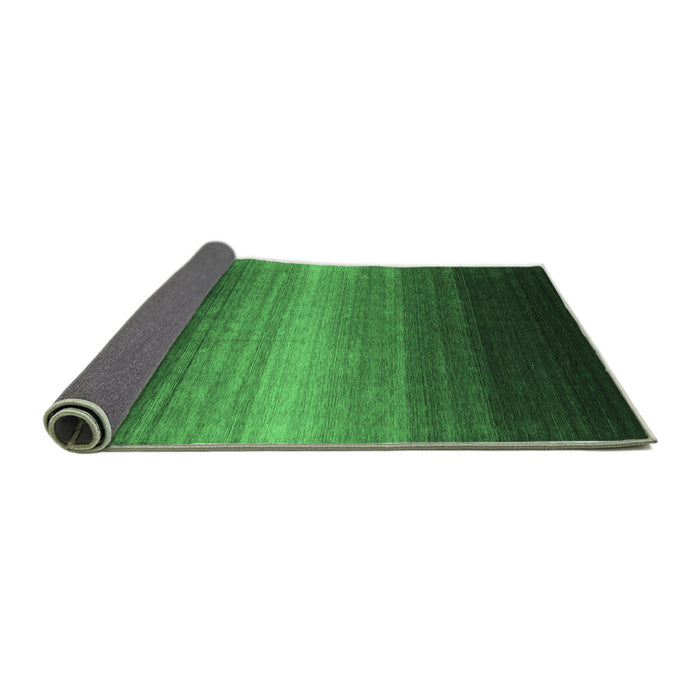 Sideview of Abstract Emerald Green Contemporary Rug, con1774emgrn