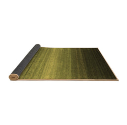 Sideview of Abstract Brown Contemporary Rug, con1774brn
