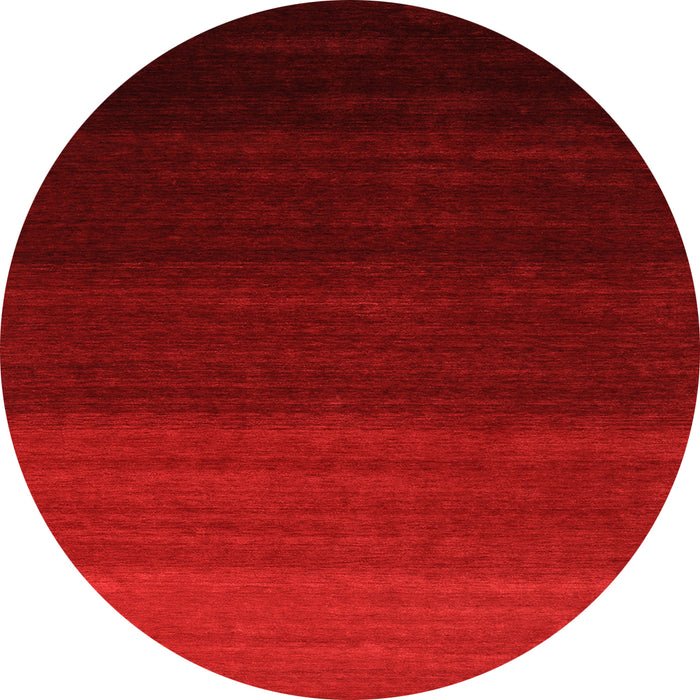 Square Abstract Orange Contemporary Rug, con1775org