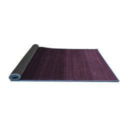 Sideview of Abstract Blue Contemporary Rug, con1775blu