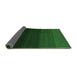 Sideview of Abstract Emerald Green Contemporary Rug, con1775emgrn