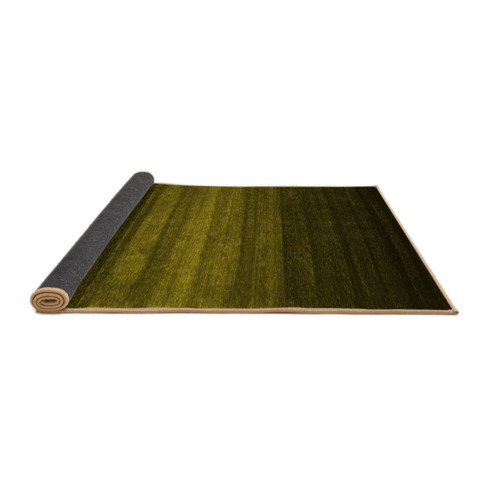 Sideview of Abstract Yellow Contemporary Rug, con1776yw