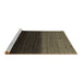 Sideview of Machine Washable Abstract Brown Contemporary Rug, wshcon1777brn