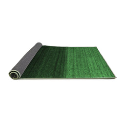 Sideview of Abstract Emerald Green Contemporary Rug, con1777emgrn