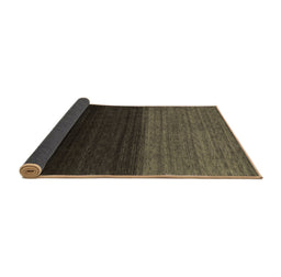 Sideview of Abstract Brown Contemporary Rug, con1777brn
