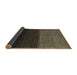 Sideview of Abstract Brown Contemporary Rug, con1777brn