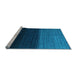 Sideview of Machine Washable Abstract Light Blue Contemporary Rug, wshcon1777lblu