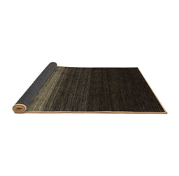 Sideview of Abstract Brown Contemporary Rug, con1778brn
