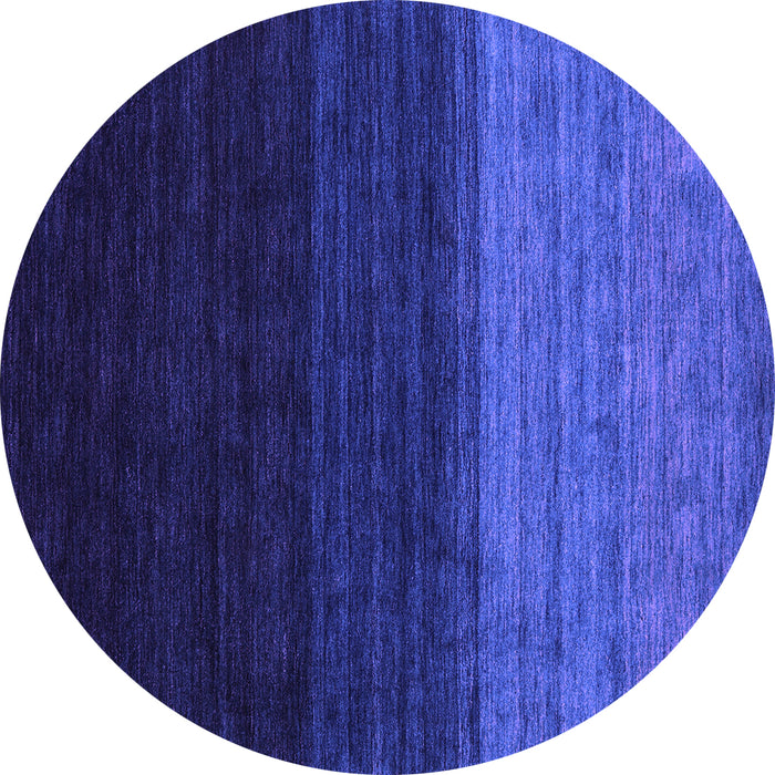 Round Machine Washable Abstract Purple Contemporary Area Rugs, wshcon1778pur