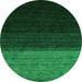 Machine Washable Abstract Green Contemporary Area Rugs, wshcon1778grn