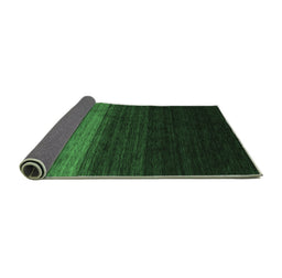 Sideview of Abstract Emerald Green Contemporary Rug, con1778emgrn