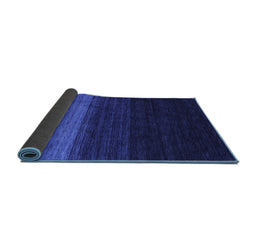 Sideview of Abstract Blue Contemporary Rug, con1778blu