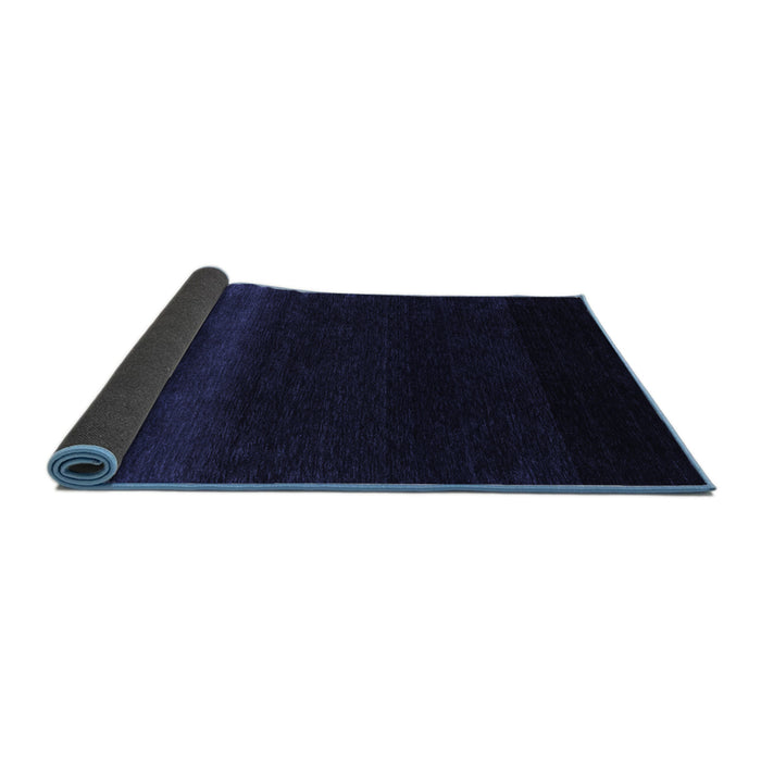 Sideview of Abstract Blue Contemporary Rug, con1779blu