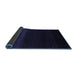 Sideview of Abstract Blue Contemporary Rug, con1779blu