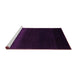 Sideview of Machine Washable Abstract Pink Contemporary Rug, wshcon1779pnk