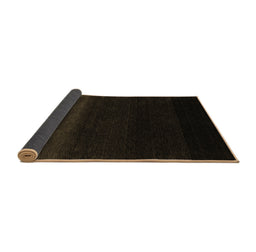 Sideview of Abstract Brown Contemporary Rug, con1779brn