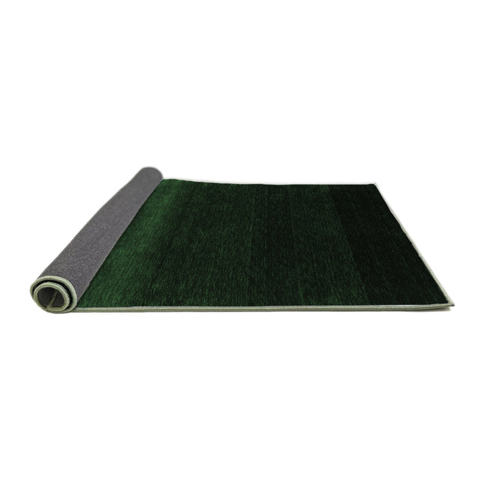 Sideview of Abstract Emerald Green Contemporary Rug, con1779emgrn