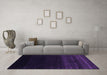 Machine Washable Abstract Purple Contemporary Area Rugs in a Living Room, wshcon1779pur