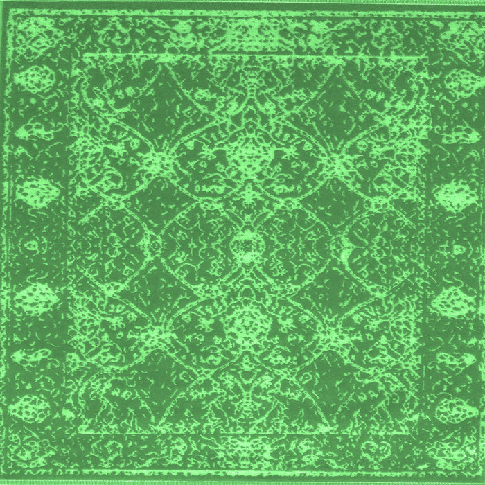 Square Persian Emerald Green Bohemian Rug, con177emgrn