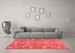 Bohemian Red Washable Rugs