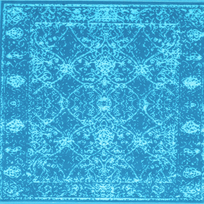 Square Persian Light Blue Bohemian Rug, con177lblu