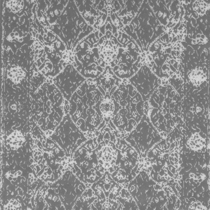 Serging Thickness of Machine Washable Persian Gray Bohemian Rug, wshcon177gry