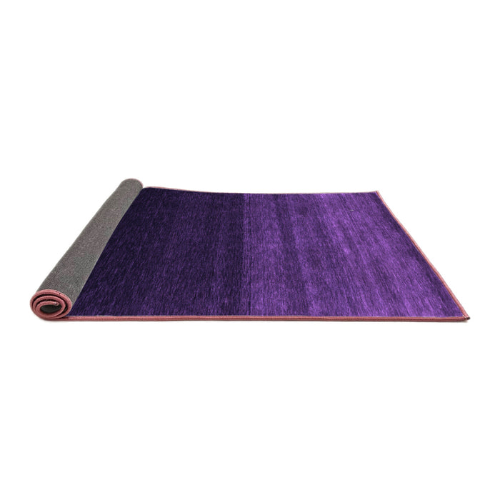 Sideview of Abstract Purple Contemporary Rug, con1780pur