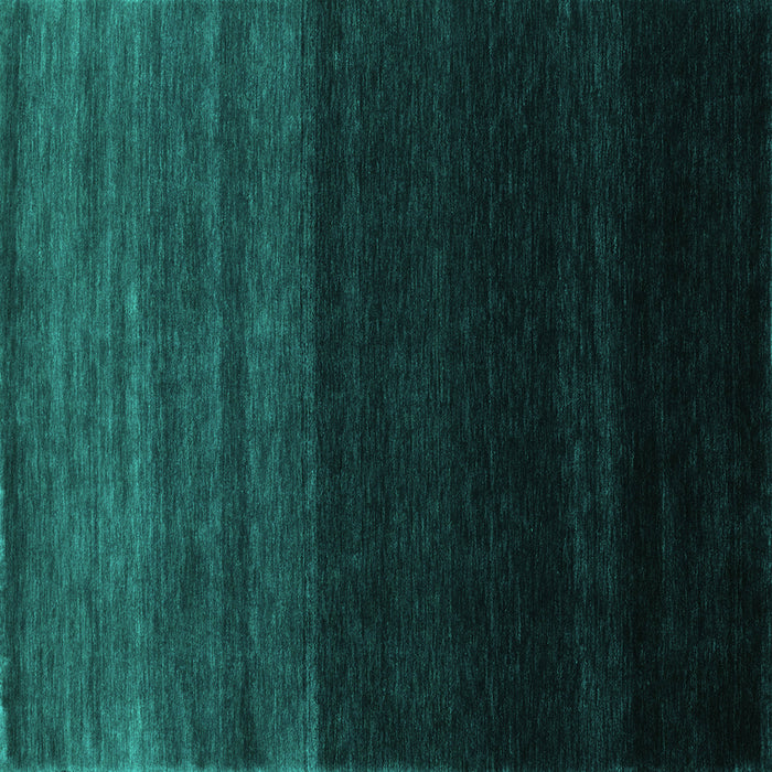 Square Abstract Turquoise Contemporary Rug, con1780turq